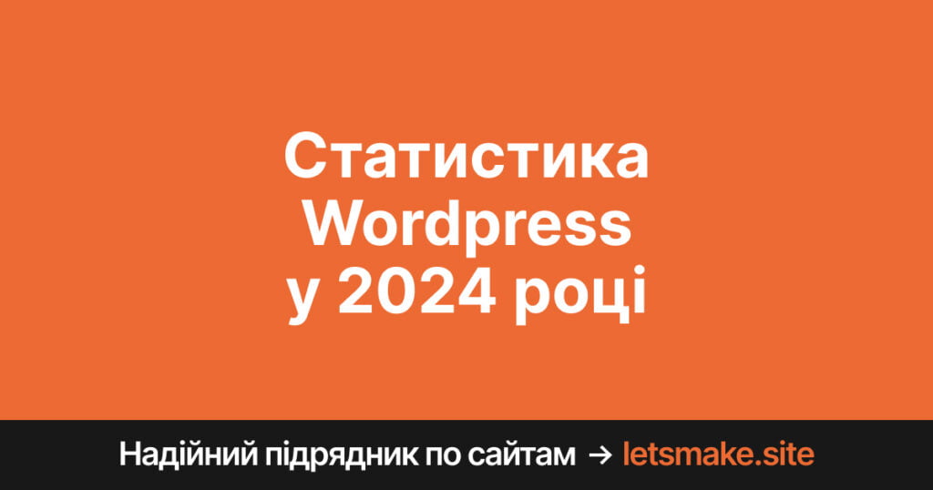 Статистика частки ринку WordPress на початку 2024 року